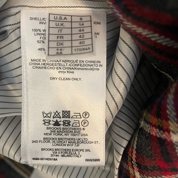 Brooks brothers Plaid Wool Dress - Size 8 - Picture 4 of 8